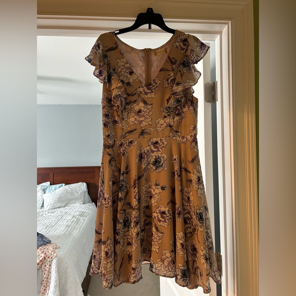 Floral Print V-Neck Dress Altar’d State